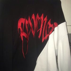 Revenge Split Hoodie Red